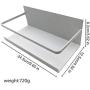 KOBWA Magnetic Storage Rack Wall Mounted Storage Organizer Shelf Spice Jar Rack for Home Kitchen Living Room Bathroom Absorption on Fridges and Metal Surfaces