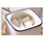 Mini Spice Jars Japanese-style ceramic cover with Nordic kitchen household seasoning tank set