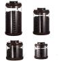 Povinmos Food Storage Jar, [Opening the Lid by Pressing ] Food Storage Jar with Airtight Seal Lid - Patened Clear Food Storage Canister for Serving Tea, Coffee, Spice and More