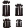Povinmos Food Storage Jar, [Opening the Lid by Pressing ] Food Storage Jar with Airtight Seal Lid - Patened Clear Food Storage Canister for Serving Tea, Coffee, Spice and More