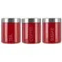 Ensemble de 3 contenants à thé, café et sucre Premier Housewares Liberty – Rouge Ensemble de 3 contenants à thé, café et sucre Premier Housewares Liberty – Rouge