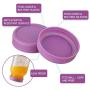[18 Pack] Capsules Plastique Bouche Standard Mason pour Ball, Kerr et Plus avec Anneaux Silicone – Caps Plastiques Alimentaires Colorés pour Bocal/Conserve – Surface Résistante aux Égratignures