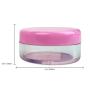 (Quantity: 100 Pcs) Beauticom 5G/5ML Round Clear Jars with Pink Lids for Jams, Honey, Cooking Oils, Herbs and Spices - BPA Free