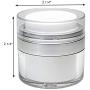 Airless Pump Bottle | Refillable Cosmetic Air Pump Jars | TSA Travel Size (15ml)