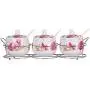 Keramik Gewürzflaschen Gewürzbehälter 3er Set Küchen Gewürz Lagerbehälter Salz Pfeffer Kreuzkümmel Gewürzregal (TLG3PCS QS)