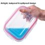 WonderVeg Glass Food Storage Containers - 18 Piece - BPA Free - Dishwasher Safe - Oven Safe - Airtight Seal - Reusable Food Container Set - Use for Home, Kitchen and Restaurant