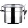 Stainless Steel Sealed Jar,Stainless Steel Sealed Jar,Tea & Coffee Storage Tank,Moisture-Proof Buckled Cans for Storing Candies, Snack Nuts, Whole Grains