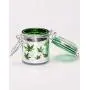 Ensemble de petits pots en verre étanches pour herbes - Feuilles de la vie, Tie Dye et Feuilles de la galaxie violette argent métallique, 45 ml, 7.6 cm Ensemble de petits pots en verre étanches pour herbes - Feuilles de la vie, Tie Dye et Feuilles de la galaxie violette argent métallique, 45 ml, 7.6 cm