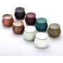 Creative Ceramic Small Tea Cans Spices Jar For Kitchen Decor Art Small Things Storage Box Tanks Sugar Jars Dried Nuts Sealed Jar,White
