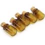 10Pcs/Lot Small Mini Brown Empty Glass Wishing Bottle Vials Jars Container Tiny Drifting Message Bottles For Wedding Holiday