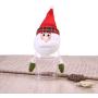 Amosfun Christmas Candy Jar Santa Claus Cookie Candy Container Christmas Party Gifts (Santa Claus)