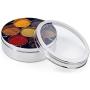 Zinel Stainless Steel Spice Box/Masala Dabba with 7 Comparments and Transparent Lid, 24cm, 24 cm