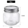 Betrome 8 OZ Mason Jar 24 Pieces with Silver Regular Lid for Jam, Jelly, Honey, Beans, Spice, Wedding Favors, Shower Favors, Party Favors