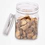 Cereal Storage Container 12 Packs Clear Plastic Containers with Silver Metal Lids Food Safe Stackable Transparent Storage Container