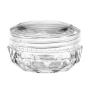 Foraineam 50 Pack Clear 5 Grams / 5ML Cosmetic Containers Diamond-shape Plastic Pot Jars With Lids Empty Cosmetic Sample Containers