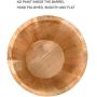 Lebensmitteltiegel & Crocks Lagerbehälter Holz Küchen Reis- und Mehl-Lagerbox, hitzebeständig, Insektenschutz, 10kg/15kg, hübsch und langlebig (Farbe: Gelb, Größe: 28,5 x 39,5 cm)