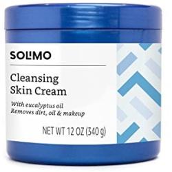 Amazon Brand - Solimo Cleansing Skin Cream with Eucalyptus Oil, 12 Ounce