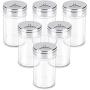 Spice Jars, Segarty 6 Pack 3 oz Spice Bottles with Shaker Lids, Glass Empty Storage Containers with Adjustable Stainless Steel Flow Top for Your Regularly Used Spices