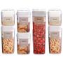 Plastic Kitchen Square Food Storage Containers Canister Grain Storage Tanks Food Storage Jar Airtight Food Storage Containers-taozhuan