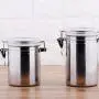 Réservoir Métal en Acier Inox Scellé pour Café, Sucre, Thé, Récipient en Boîte, Bol de Cuisine, 12 X 10.5Cm Réservoir Métal en Acier Inox Scellé pour Café, Sucre, Thé, Récipient en Boîte, Bol de Cuisine, 12 X 10.5Cm