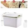 Réservoir de stockage de grains scellé avec contenants pour cuisine en plastique, boîte de rangement pour riz et autres aliments secs. Réservoir de stockage de grains scellé avec contenants pour cuisine en plastique, boîte de rangement pour riz et autres aliments secs.