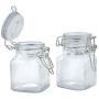 4pc Glass Mini Mason Jars Canisters Kitchen Storage Wedding Decoration Supplies