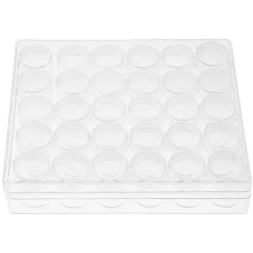 30 Pièces de Récipients Cosmétiques Bocal Transparent 6ml avec Couvercles, Flacons de Démonstration de Voyage, Boîte Organisée 30 Pièces de Récipients Cosmétiques Bocal Transparent 6ml avec Couvercles, Flacons de Démonstration de Voyage, Boîte Organisée