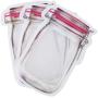 15 Pieces Jar Zipper Bags ORNOOU Food Storage Snack Sandwich Ziplock Bags Reusable Airtight Seal Bag