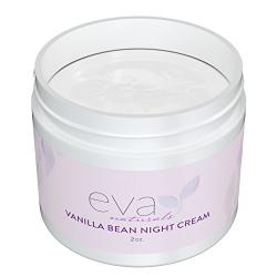 Vanilla Bean Night Cream by Eva Naturals (2 oz) - Best Anti-Aging Night Cream Boosts Collagen and Hydrates Complexion - Helps Protect against Damage and Nourish Skin - With Vitamin E and Green Tea