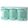Refaxi Three Compartment Plastic Seasoning Storage Box Spice Jar Set Kitchen Supplies (Sky Blue) Refaxi Three Compartment Plastic Seasoning Storage Box Spice Jar Set Kitchen Supplies (Sky Blue)