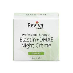 Reviva Labs Night Cream, Elastin & DMAE, 1.5 Ounce