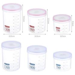 BESTONZON Airtight Food Storage Container Transparent Food Grains Crisper Seal Home Kitchen containers