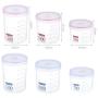 BESTONZON Airtight Food Storage Container Transparent Food Grains Crisper Seal Home Kitchen containers