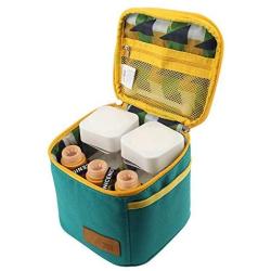 Portable Seasoning Spice Jar Sauce Condiment Bottle Containers Set for BBQ Camping with Storage Bag
