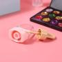 RONRONS 30 Pieces 8ml/0.27Oz Pink Ice-cream Shaped Lip Gloss Tubes Empty Lipgloss Container Plastic Lip Balm Tubes Refillable Clear Lip Glaze Tube Bottles with Rubber Plugs for DIY Cosmetics