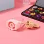 RONRONS 30 Pieces 8ml/0.27Oz Pink Ice-cream Shaped Lip Gloss Tubes Empty Lipgloss Container Plastic Lip Balm Tubes Refillable Clear Lip Glaze Tube Bottles with Rubber Plugs for DIY Cosmetics