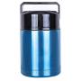 Meich Large Thermos Vacuum Insulated Food Jar for Cooking 35 oz, 100% Stainless Steel Interior Leak Proof Soup Jar & Food Storage Container, BM02 Blue