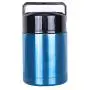 Meich Large Thermos Vacuum Insulated Food Jar for Cooking 35 oz, 100% Stainless Steel Interior Leak Proof Soup Jar & Food Storage Container, BM02 Blue
