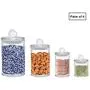 Airtight Glasbehälter Set – 4-25,4/12,5/5,1/4,1 OZ, Hochwertige Glasbehälter aus Borosilikatglas mit Deckel, ideal für Kekse und mehr.