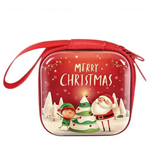seelive Christmas Tin Box, Candy Cookie Jar Gift Storage Container Holiday Decorative Box handy