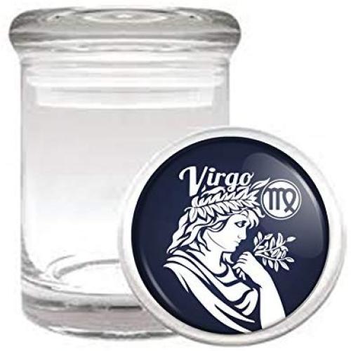 Virgo Astrological Sign Horoscope Medical Odorless Glass Jar