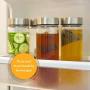 Juice Bottles - 4 Pack Wide Mouth Glass Bottles with Lids - for Juicing, Smoothies, Infused Water, Beverage Storage - 16oz, BPA Free, Stainless Steel Lids, Leakproof, Reusable, Borosilicate