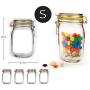 Enkrio Reusable Zip lock Snack Bags, Mason Jar Zipper Food Saver Storage Bags for Travel Camping