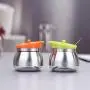 Simonshop 3pcs/set Glass Seasoning Box Kitchen Supplies Jar Set Spice Boxes with Tray and Spoons (green) Simonshop 3pcs/set Glass Seasoning Box Kitchen Supplies Jar Set Spice Boxes with Tray and Spoons (green)
