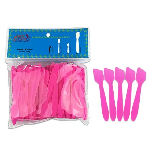 Pana Brand 100 Pcs Spatules à Application Unique Rose pour Cosmétiques, Soins Visage, Crèmes et Masques – Idéales pour Mélanger et Échantillonner Pana Brand 100 Pcs Spatules à Application Unique Rose pour Cosmétiques, Soins Visage, Crèmes et Masques – Idéales pour Mélanger et Échantillonner