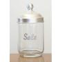 Italo Ottinetti Glass Jar Dull Aluminium Lid 1 Litre Sale, Metallic, one Size