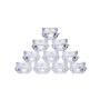 BesYouSel 5G/ML Clear Cosmetic Container Jars Plastic Jars Plastic Empty Cosmetic Sample Containers Transparent 50pcs Clear Plastic Cosmetic Containers for Eye Shadow, Nails, Powder, Paint
