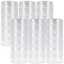 Beauticom 6 Pack(36 Pieces) 10G/10ML Empty Round Transparent Stackable Plastic Embellishment Bead Glitter Charm Craft Jars with Clear Lid