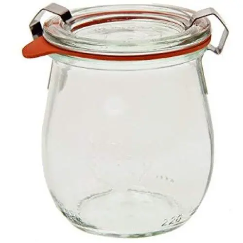 Weck 762 Wurstkonserven Glaskonservendose - 1/5 Liter, Set von 6