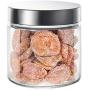 Kitchen Round Glass Sealed Cans With Lid Food Storage Cans Snacks Honey Miscellaneous Grains Tea Milk Powder Bottles (Size : S)